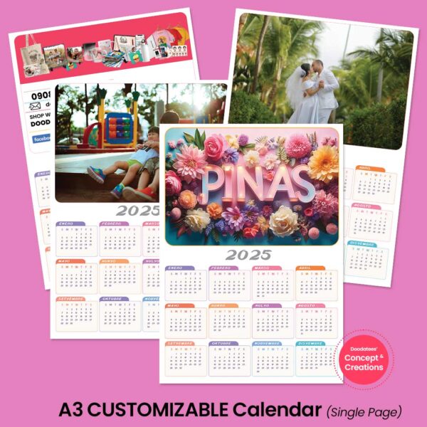 Personalized 1-Page Calendar