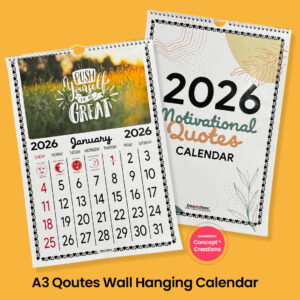 Inspirational Quotes 2026 Wired Calendar